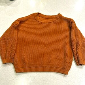 Knit sweater Burnt orange